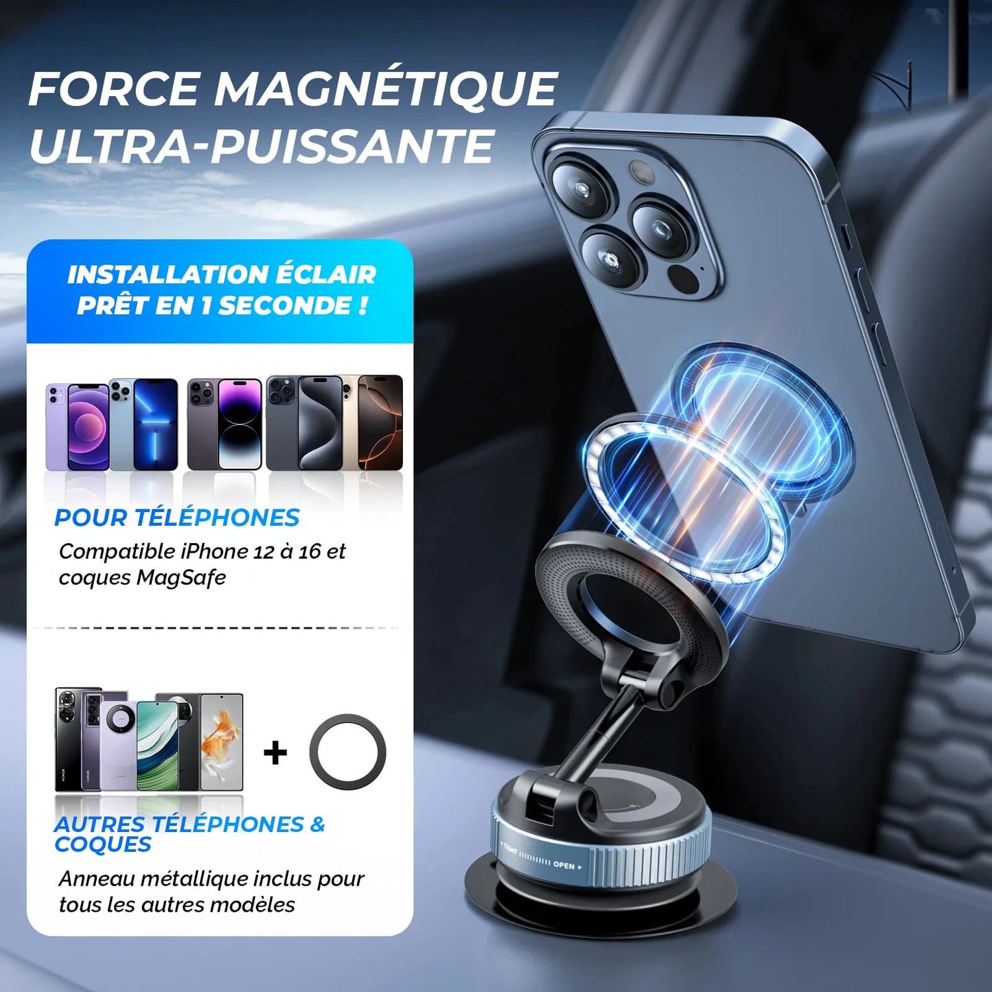 Support Téléphone 360°