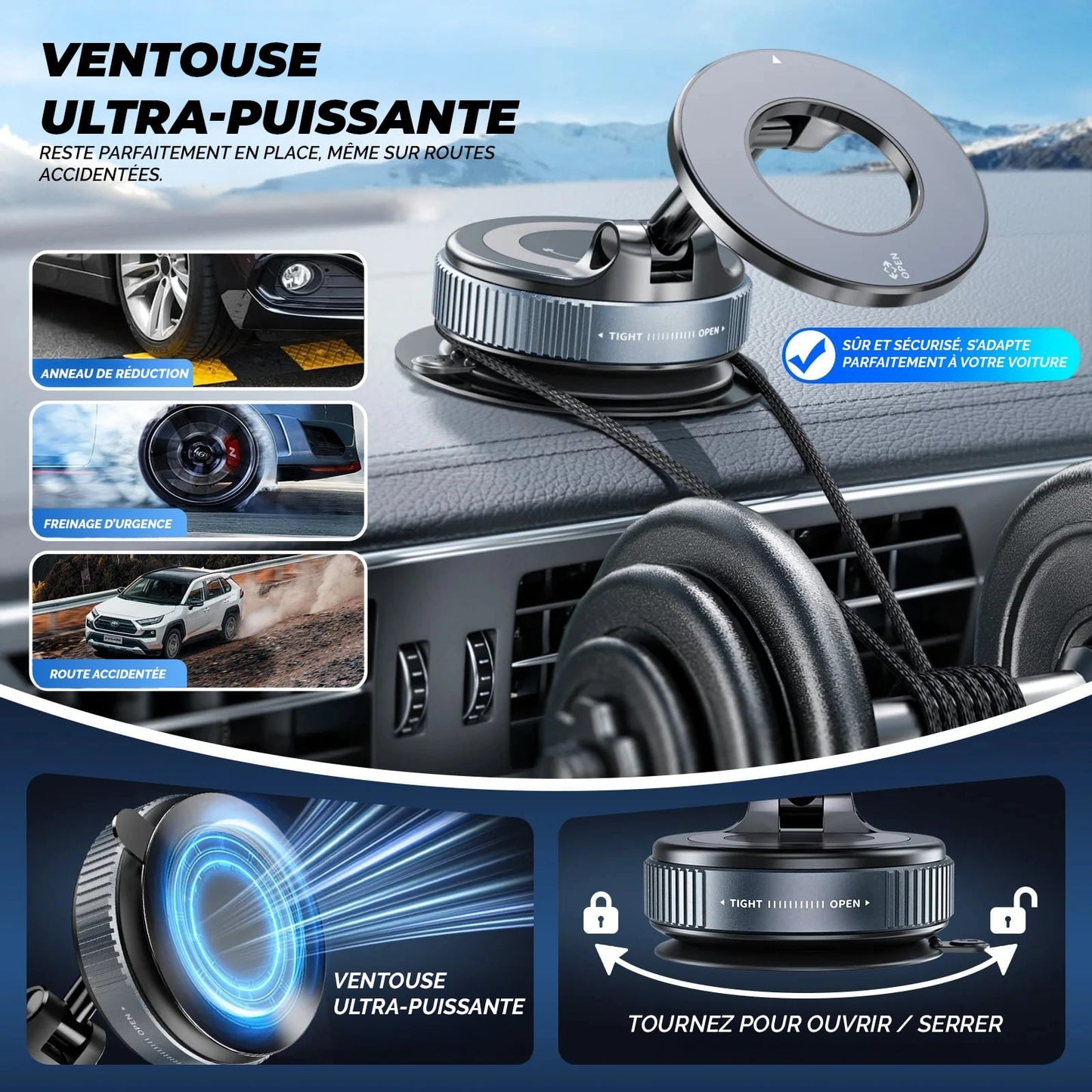 Support Téléphone 360°